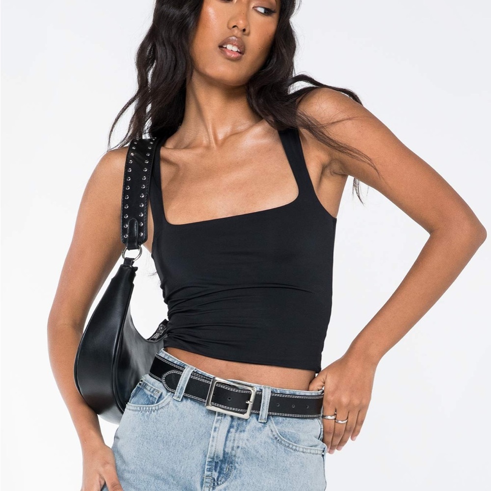 Princess Polly Back in Time Top in Black